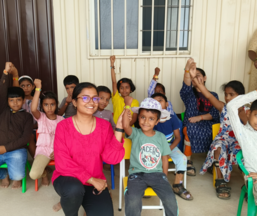 Summer camp with children